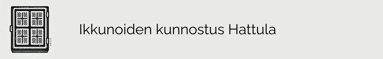 Ikkunoiden kunnostus Hattula